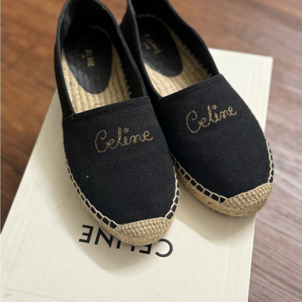 Celine Black Espadrilles